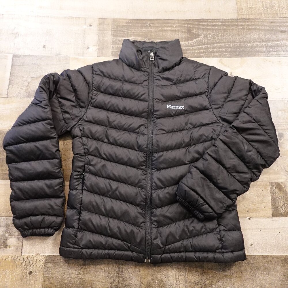 Marmot Down Puffer Jacket Women’s‎ Small Black Lightweight Packable